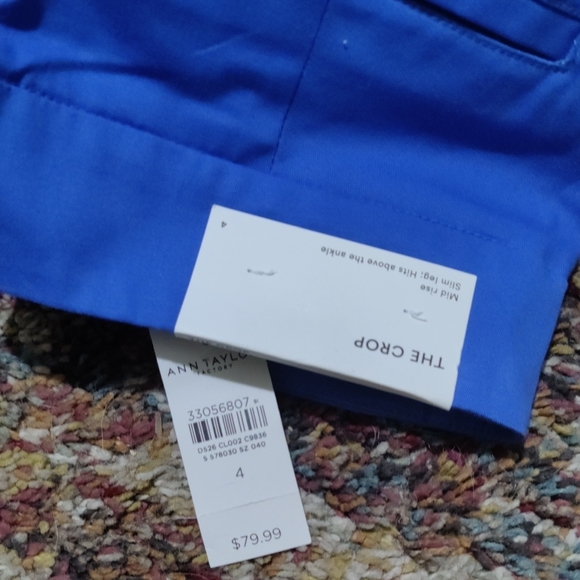 NWT Vibrant Blue Wide-Leg Pants the length Is 34 And A Half The Waist Is 30 - Picture 2 of 3